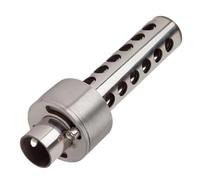 Riloer Chicane Échappement Moto 48mm, DB Killer Universel en Acier Inox, Réducteur de Bruit Amovible pour Silencieux Échappement Moto, avec Vis (1x Fixation par vis latérales)