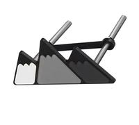 Riloer Emblème de calandre de voiture - Autocollant universel - Décoration tricolore - Accessoires de voiture - Autocollant d'étiquette pour SUV, camions avec grilles avant, noir + gris + blanc