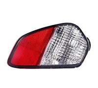 Riloer Feu arrière antibrouillard, feu stop arrière compatible avec Mitsubishi Outlander 2016-2018, références 8337A137 et 8337A136 (ampoule non incluse), côté droit, rouge et transparent.