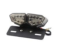 Riloer Feu arrière rétro pour moto, feu arrière LED multifonction, feux de freinage, feux de route, clignotants