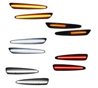 Riloer Feu de position latéral avant/arrière Compatible avec Chevrolet Corvette C6 2005-2013