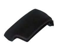 Riloer Housse d'Accoudoir de Voiture, Coussin d'Accoudoir de Voiture Noir Housse de Console Centrale de Voiture, Étui de Protection d'Accoudoir de Console Centrale en Cuir Coussin de Console Centrale
