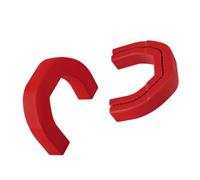 Riloer Housse de crochet de remorquage pour pare-chocs avant en caoutchouc compatible avec Dodge RAM 1500 2019-2025 68272944AB 68272945A Rouge