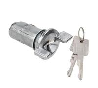 Riloer Interrupteur de démarrage et d'allumage de voiture, cylindre de verrouillage avec clé, plastique et métal argenté, compatible avec Chevrolet Lumina 1978-1985 CS118L US107L