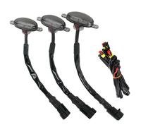 Riloer Kit d'éclairage LED pour grille de calandre style Raptor compatible avec Ford F-150 Raptor 2004-2008 Coque fumée/3 lumières LED blanches