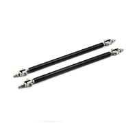 Riloer Lot de 2 barres de support universelles réglables pour pare-chocs avant/arrière, Tringle fixe télescopique, 100mm - Noir