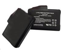 Riloer Lot de 2 batteries rechargeables au lithium polymère 7,4 V 2200 mAh, batterie lithium-ion polymère rechargeable, certification de sécurité UL FCC Noir