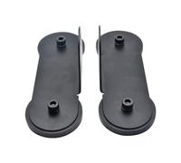 Riloer Lot de 2 supports de montage à base magnétique pour barre lumineuse LED, universel, noir, acier inoxydable + aimant Bâle, montage sans perçage, stable, 360 degrés