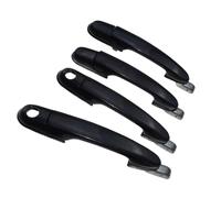 Riloer Lot de 4 poignées de portière de voiture, gauche et droite, poignée de porte extérieure, compatible avec Hyundai Tucson 2005-2009, 82650-2E000 - Noir
