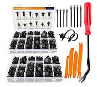 Riloer Lot de 480 clips de fixation pour pare-chocs de voiture avec extracteur de fixation, accessoires de voiture pour clip de fixation de pare-chocs, extracteur de fermeture de voiture