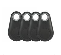 Riloer Mini Smart Bluetooth 4.0 GPS Tracker Finder, adapté à l'alarme de localisation d'animal de Compagnie de clé de bébé de Voiture, 4X Noir