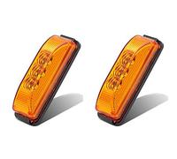 Riloer Paire de feux indicateurs de position latéraux 12V 3 LED, pour remorque de camion, étanche Jaune