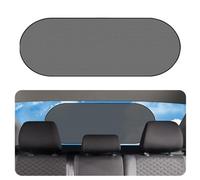 Riloer Pare-soleil pliable pour vitre arrière de voiture - Universel - En maille - 50 x 100 cm - Noir