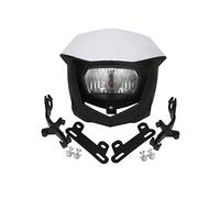 Riloer Phare avant de moto 12 V 35 W ABS compatible avec Y-amaha YZ XT WR TTR 125 230 250 450, masque de carénage, feu de circulation diurne, clignotants de rechange avec accessoires