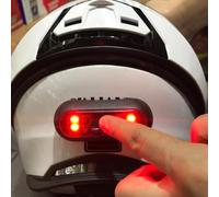 Riloer Phare de casque de vélo LED avant arrière rechargeable par USB étanche avec 3 modes d'éclairage pour équitation, cyclisme, activités de plein air