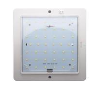 Riloer Plafonnier LED 12V-24V 9W pour Camping Car RV lampe de toit - blanc chaud Universel caravane camping-car bateau feux de toit lampe blanc/chaud