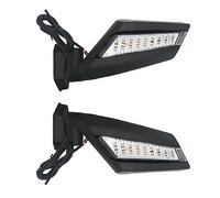 Riloer Rétroviseur UTV avec clignotants LED - Rétroviseurs latéraux à lumière ambrée - Rétroviseurs latéraux UTV et clignotants LED - Compatible avec Bombardier Can-Am Maverick