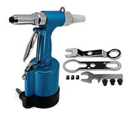 Riloer Rivet pneumatique pneumatique de 6,35 mm - Outil de rivetage pour écrou - Outils de garage - Riveteuse hydraulique à air robuste - Outil de rivetage pneumatique avec pièces de nez