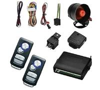 Riloer Système d'alarme de voiture universel avec 2 télécommandes Compatible avec la plupart des véhicules 102T219