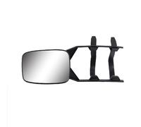Riloer Universal Remorquage Extension Miroir Plat, 1pcs Voiture Caravane Van Camion Remorque Touring Remplacement Double Verre Aile Miroir Noir
