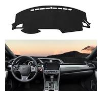 Rilsen Tapis de Tableau de Bord sur Mesure pour Honda Civic 2016-2021 - Antidérapant - Anti-reflet - Noir