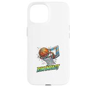 Rim Impact Basketball Dunk Power Court Action Design Coque pour iPhone 15