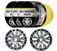 Rim renewal paste wheel care & restoration paste - rim scratch removal,hub rust removal pastes,alloy wheel repair kit with sponge, for mechanics professionals trucks sedans rvs suvs shops fleet (3)