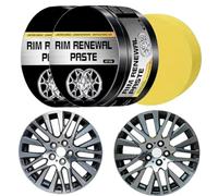 Rim renewal paste wheel care & restoration paste - rim scratch removal,hub rust removal pastes,alloy wheel repair kit with sponge, for mechanics professionals trucks sedans rvs suvs shops fleet (2)