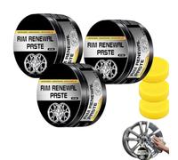 Rim renewal paste wheel care & restoration paste - rim scratch removal,hub rust removal pastes - for mechanics professionals trucks sedans rvs suvs shops fleet | managers garage home,3pc