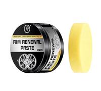 Rim Renewal Paste Wheel Polish For Alloy Scratch Repair (Black,80g)