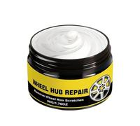 Rim Repair Paste, Wheel Scratch Remover, 2.05in Portable with Applicator Pad, Aluminum Shine Cream, Heavy Duty Restorer with Weatherproof Seal, Maintenance Kit for Rv Caravan