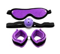Rimba 7010 Set à Bondage Noir/Violet 3 Pièces
