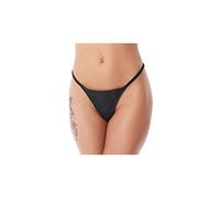 Rimba 7101 Sexy String en Cuir Noir Taille Unique