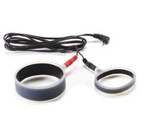 Rimba Anneau pénien en silicone pour électro-sexe, unipolaire. Plat Rose Ø 4- Ø 5 cm