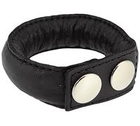 Rimba Bondage Play Cockring cuir, poids environs pour homme Noir One Size