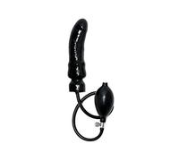 Rimba Bondage Play Gode gonflable en forme de pénis avec âme massive Noir Ø 3.5-8.5 x 15 cm