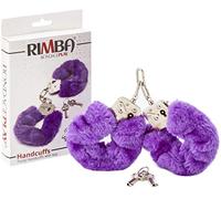 Rimba Bondage Play Menottes avec fourrure Violet One Size