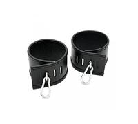 Rimba Bondage Play Menottes chevilles avec 2 crochets à carabine Noir One Size