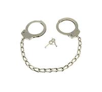 Rimba Bondage Play Menottes chevilles avec chaîne en métal Argent One Size
