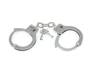 Rimba Bondage Play Menottes poignets en métal léger Argent One Size