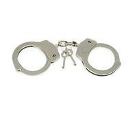 Rimba Bondage Play Menottes poignets en métal lourd Argent One Size