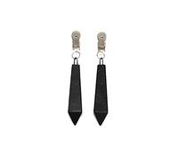 Rimba Bondage Play Pinces à seins avec poids pour femme Noir One Size