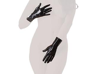 Rimba Gants Courts en Latex Noir Taille S