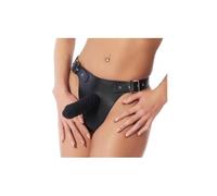 Rimba Gode Ceinture en Cuir Noir 15 X 4 cm