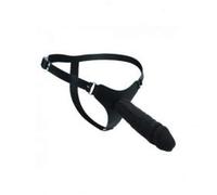Rimba Latex Play Ceinture gode/Strap-on Noir Ø 5 x 20 cm