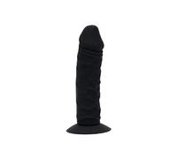Rimba Latex Play Exchangeable Dildo with sucking cup Noir Ø 4 x 17 cm
