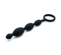 Rimba Latex Play Perles anales Noir 19,5 cm - Ø 2,1
