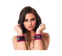 Rimba Menottes avec mousquetons Noir/Rose One Size