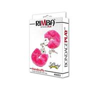Rimba Menottes De Police Avec Fourrure Rose