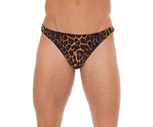 Rimba Sexy String avec Motif Léopard pour Homme Taille Unique